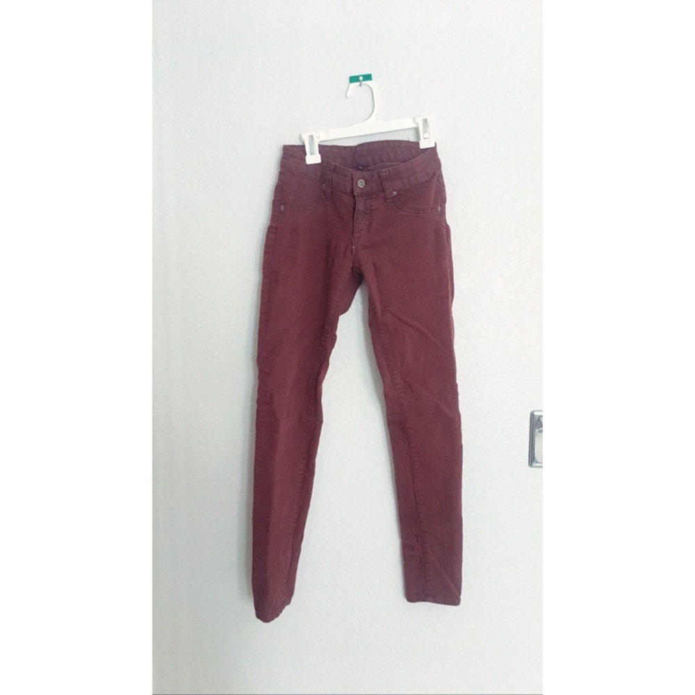 Maroon Skinny Jeans